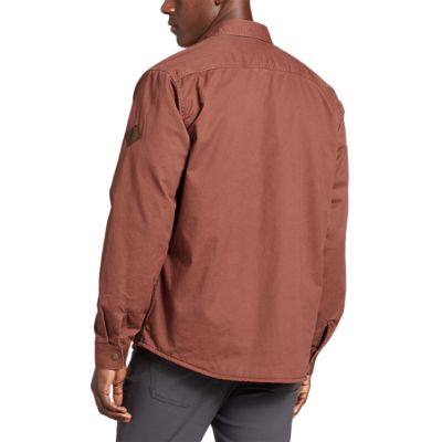 men's fleece lined shirt jacket