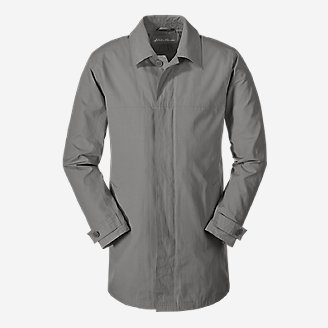 Men's Eddie MicroTherm Trench Coat in Gray