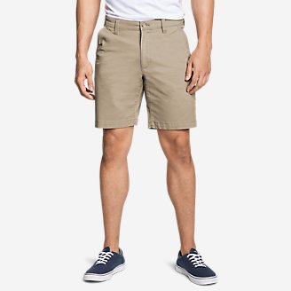 mens slim khaki shorts