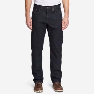 Men's Flannel-Lined Flex Jeans - Straight Fit in Blue