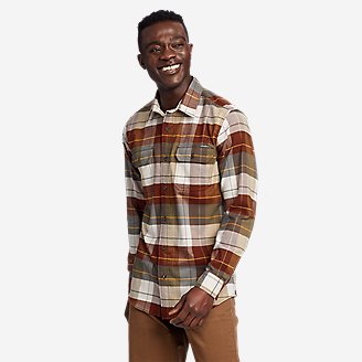Men's Ultimate Expedition Flex Flannel Shirt in Brown