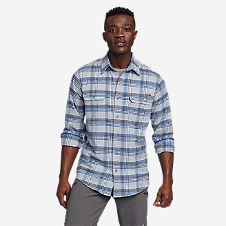 Men's Ultimate Expedition Flex Flannel Shirt in Blue