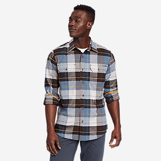 Men's Ultimate Expedition Flex Flannel Shirt in Blue
