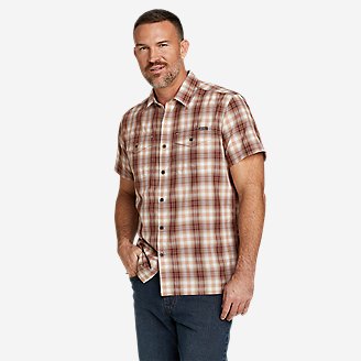 Men's Mountain Short-Sleeve Shirt - Yarn-Dyed in Brown