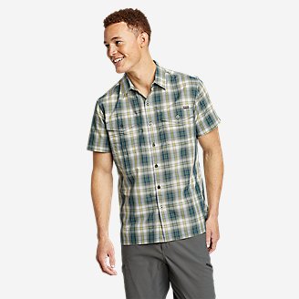 Men's Mountain Short-Sleeve Shirt - Yarn-Dyed in White