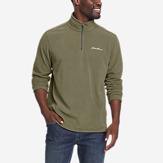 Men's Quest Fleece 1/4-Zip Pullover in Green