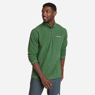 Men's Quest Fleece 1/4-Zip Pullover in Green