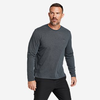 Men's Boundless Long-Sleeve Crew in Blue