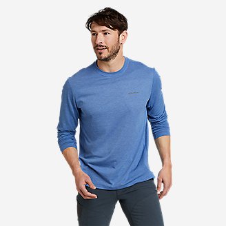 Men's Boundless Long-Sleeve Crew in Blue