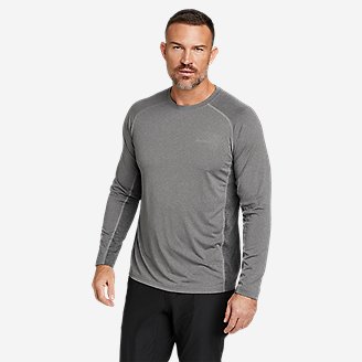 Men's TrailCool Long-Sleeve T-Shirt in Gray