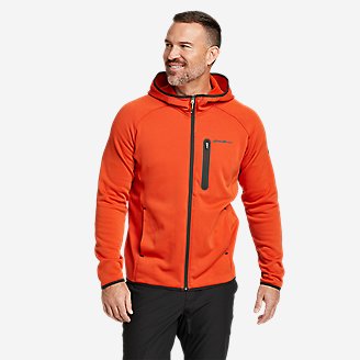 Men's Outpace Flex Fleece Full-Zip Hoodie in Orange