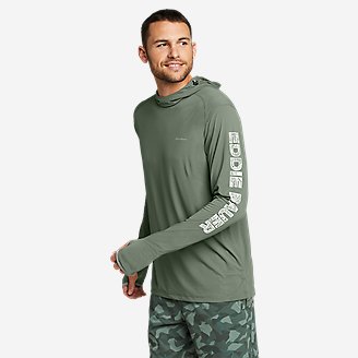 Men's Solarfoil Wave Graphic Pullover Hoodie in Green