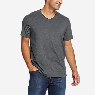 Men's Legend Wash Pro Short-Sleeve V-Neck T-Shirt in Gray