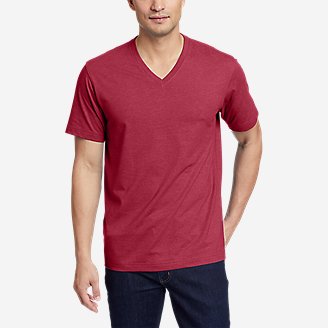 Men's Legend Wash Pro Short-Sleeve V-Neck T-Shirt in Red