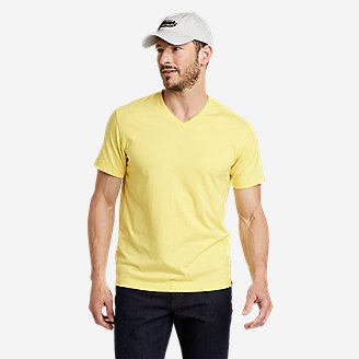 Men's Legend Wash Pro Short-Sleeve V-Neck T-Shirt in Yellow