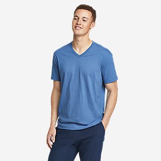 Men's Legend Wash Pro Short-Sleeve V-Neck T-Shirt in Blue