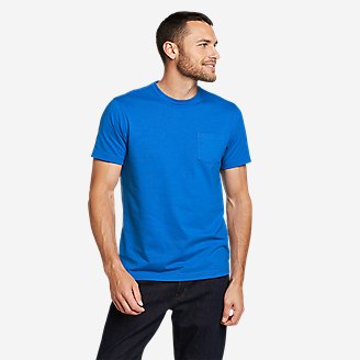 Men's Legend Wash Pro Short-Sleeve Pocket T-Shirt in Blue