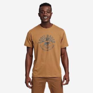 Eddie Bauer Pacific Northwest Bear T-Shirt in Brown