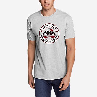 Men's EB Canada Emblem T-Shirt in Gray