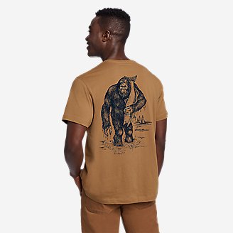 Men's EB Fishing Squatch Graphic T-Shirt in Brown