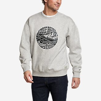 Men's Signature Fleece Crew - EB Outfitters in Gray