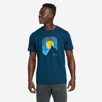 Men's EB Starry Night Graphic T-Shirt in Blue