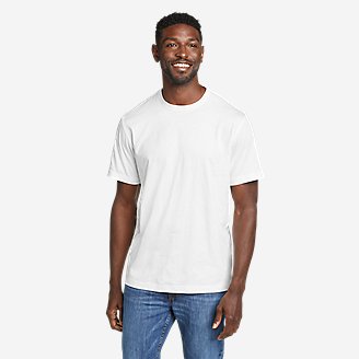 Men's Legend Wash 100% Cotton Short-Sleeve Classic T-Shirt in White