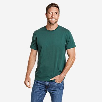Men's Legend Wash Cotton Short-Sleeve Classic T-Shirt in Green