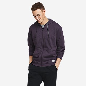 Men's Camp Fleece Full-Zip Hoodie in Purple