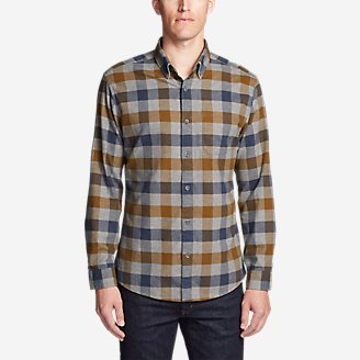 Men's Eddie's Favorite Flannel Relaxed Fit Shirt - Plaid in Brown