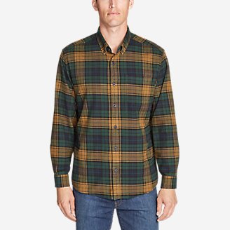 Men's Eddie's Favorite Flannel Relaxed Fit Shirt - Plaid in Green