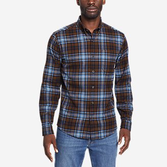 Men's Eddie's Favorite Flannel Shirt - Slim in Brown