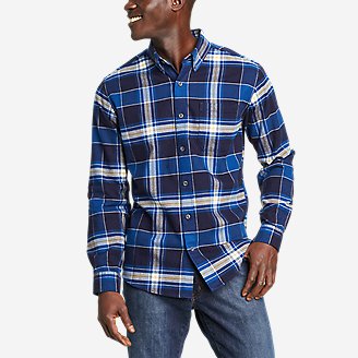 Men's Eddie's Favorite Flannel Shirt - Slim in Blue