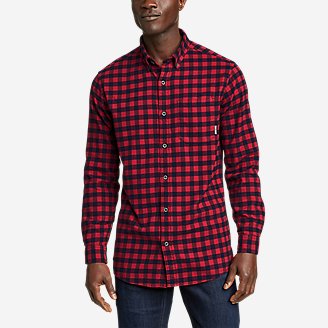 Men's Eddie's Favorite Flannel Shirt - Slim in Red