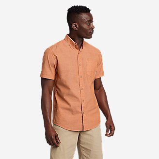 Men's Grifton Short-Sleeve Shirt - Print in Orange