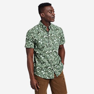 Men's Baja Short-Sleeve Shirt - Print in Green