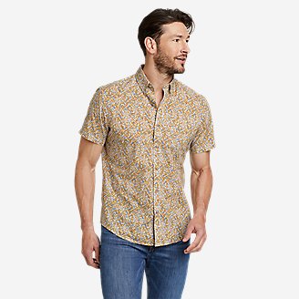 Men's Baja Short-Sleeve Shirt - Print in Blue