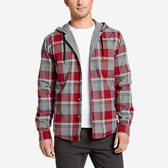 flannel zip up hoodie mens