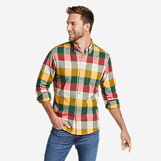 Men's Eddie's Favorite Flannel Classic Fit Shirt - Plaid in Green