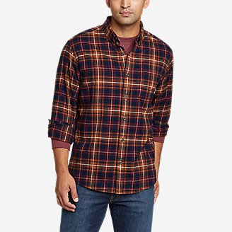 Men's Eddie's Favorite Flannel Classic Fit Shirt - Plaid in Brown