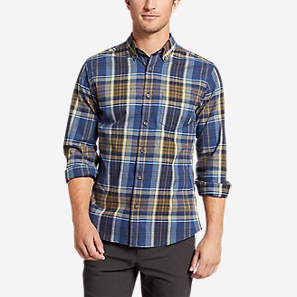 MOUTEN Mens Long Sleeve Casual Fleece Lined Slim Printed Button Down Dress Work Shirt