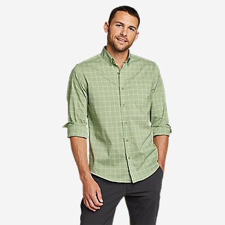 Men's Voyager Flex Long-Sleeve Shirt in Green