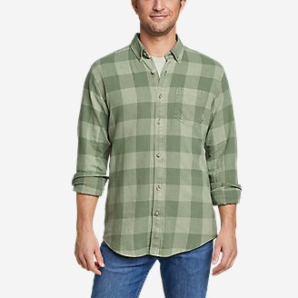 Men's Eddie's Favorite Flannel Shirt - Earth Wash in Green