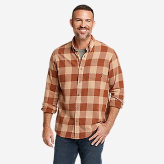 Men's Eddie's Favorite Flannel Shirt - Earth Wash in Beige