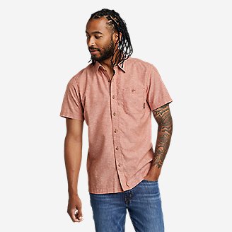EB Hemplify Short-Sleeve Shirt - Solid in Red
