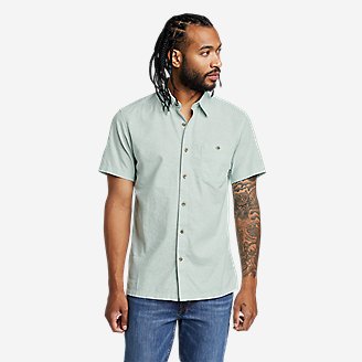 EB Hemplify Short-Sleeve Shirt - Solid in Green