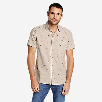 Men's Short-Sleeve EB Hemplify Shirt in Beige