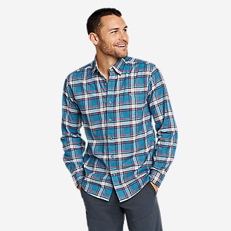 Men's EB Hemplify Long-Sleeve Shirt - Yarn-Dyed in Blue