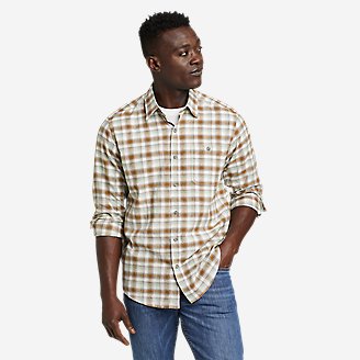 Men's EB Hemplify Long-Sleeve Shirt - Yarn-Dyed in Brown
