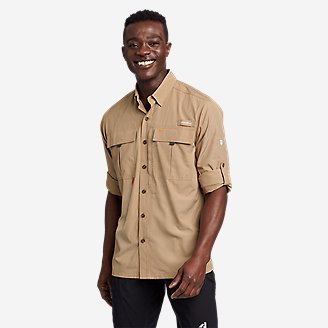 Men's  Guide UPF 2.0 Long-Sleeve Shirt in Brown